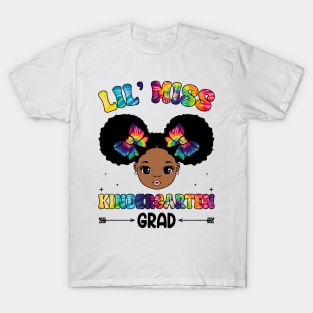 Little Miss Kindergarten Grad 2024 Graduation Gift For Girl Kids T-Shirt